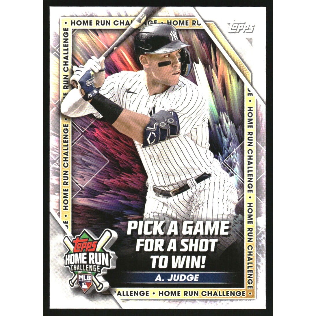 2023 Topps Home Run Challenge Code Cards #HRC29 Aaron Judge. rookie card picture