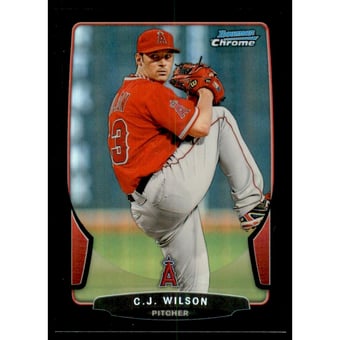 2013 Bowman Chrome Black Refractors #26 C.J. Wilson