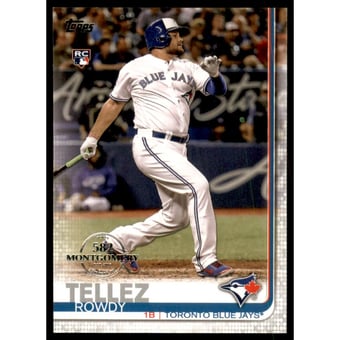2019 Topps Factory Set 582 Montgomery #556 Rowdy Tellez