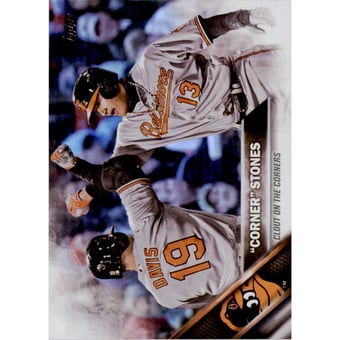 2016 Topps Update Rainbow Foil #US120 Chris Davis/Manny Machado
