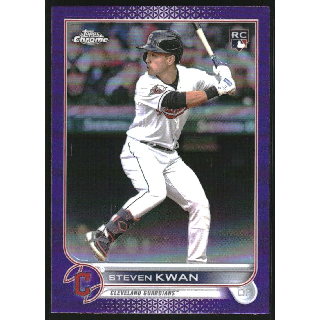 2022 Topps Chrome Update Purple Refractors #USC85 Steven Kwan