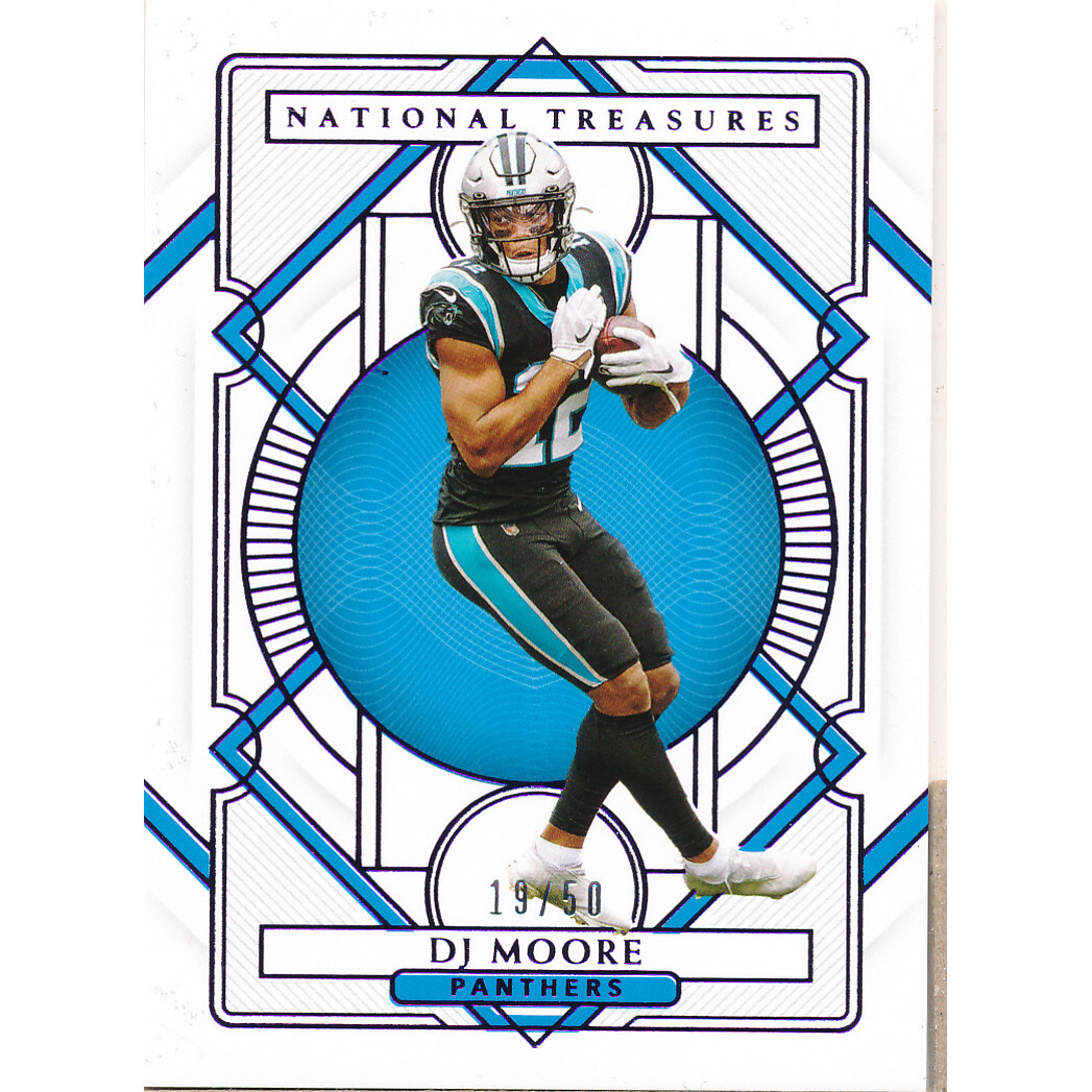 2020 Panini National Treasures Purple #16 D.J. Moore
