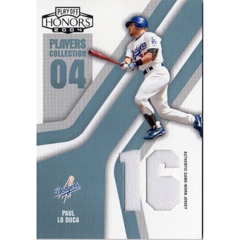 2004 Playoff Honors Players Collection Jersey Platinum Number #68 Paul Lo Duca