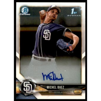 2018 Bowman Chrome Prospect Autographs #CPAMB Michel Baez