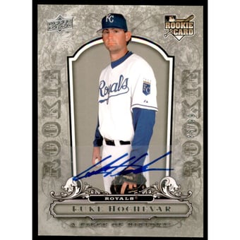 2008 UD A Piece of History Rookie Autographs #122 Luke Hochevar/99