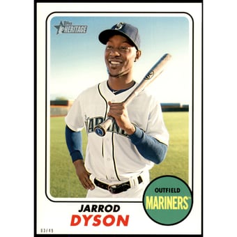 2017 Topps Heritage 5x7 #680 Jarrod Dyson