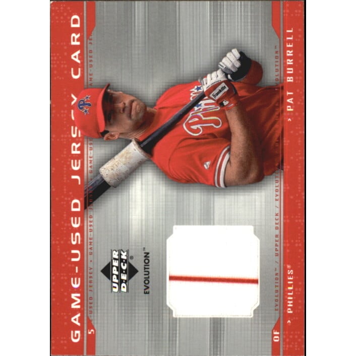 2001 Upper Deck Evolution Game Jersey #JPB Pat Burrell. rookie card picture