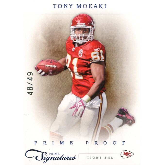 2011 Prime Signatures Prime Proof Blue #167 Tony Moeaki