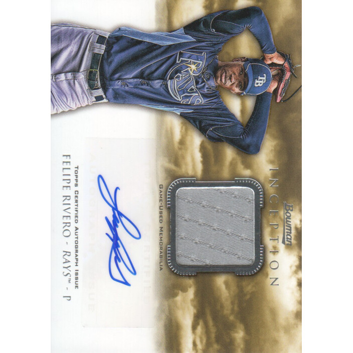 2013 Bowman Inception Relic Autographs #FR Felipe Rivero. rookie card picture