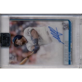 2019 Topps Clearly Authentic Autographs #CAAJA Jesus Aguilar
