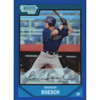 2007 Bowman Chrome Prospects Blue Refractors #BC13 Brennan Boesch