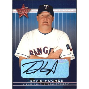 2002 Leaf Rookies and Stars Great American Signings #337 Travis Hughes/175*