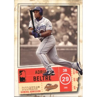 2005 Fleer Authentix General Admission #77 Adrian Beltre