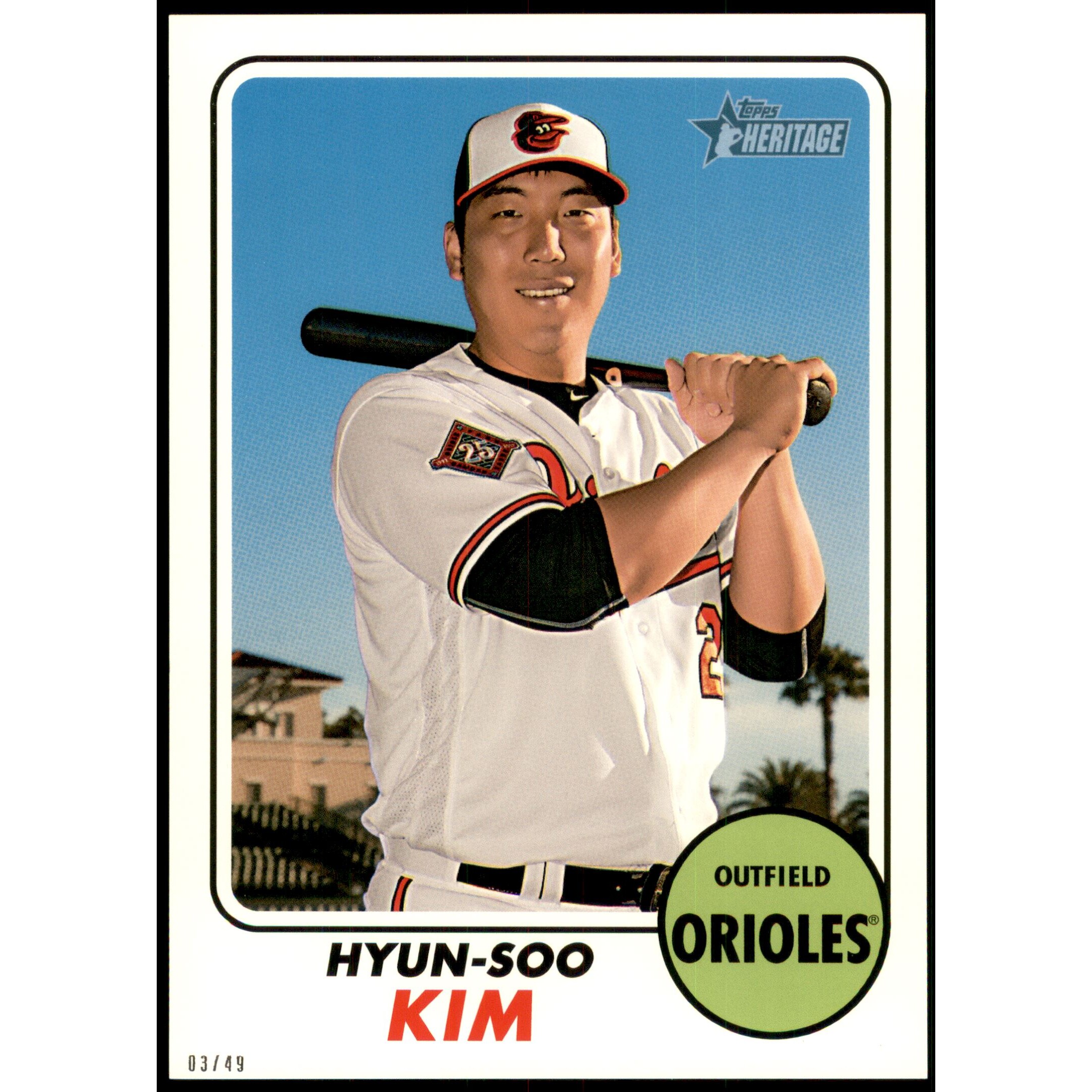 2017 Topps Heritage 5×7 #593 Hyun-Soo Kim 2017 Topps Heritage 5×7 #593 Hyun-Soo Kim