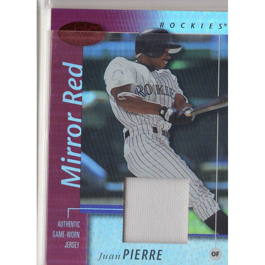 2002 Leaf Certified Mirror Red #70 Juan Pierre Jsy