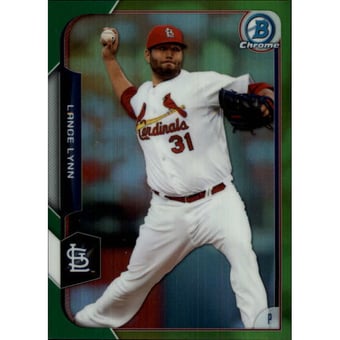 2015 Bowman Chrome Green Refractors #46 Lance Lynn