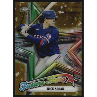 2021 Topps Chrome Future Stars Gold Refractors #FS15 Nick Solak