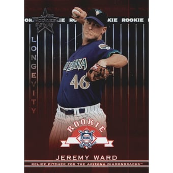 2002 Leaf Rookies and Stars Longevity #314 Jeremy Ward RS