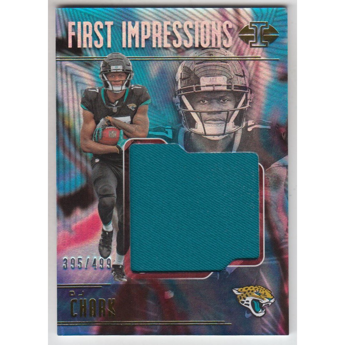 2018 Panini Illusions First Impressions Memorabilia #8 D.J. Chark Jr./499