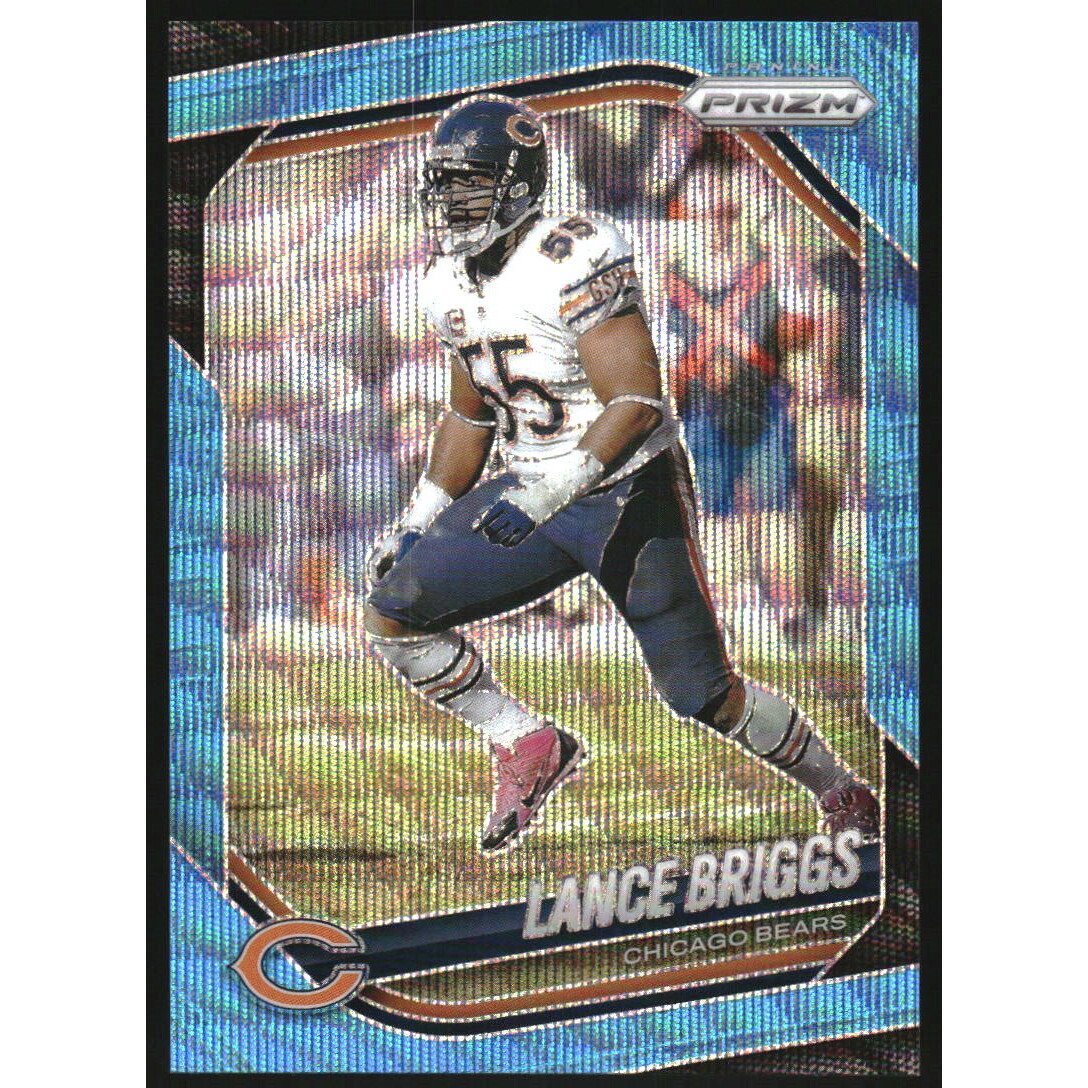 2025 Panini Prizm Prizms Blue Wave #257 Lance Briggs