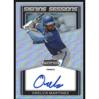 2022 Panini Prizm Draft Picks Signing Sessions #72 Orelvis Martinez