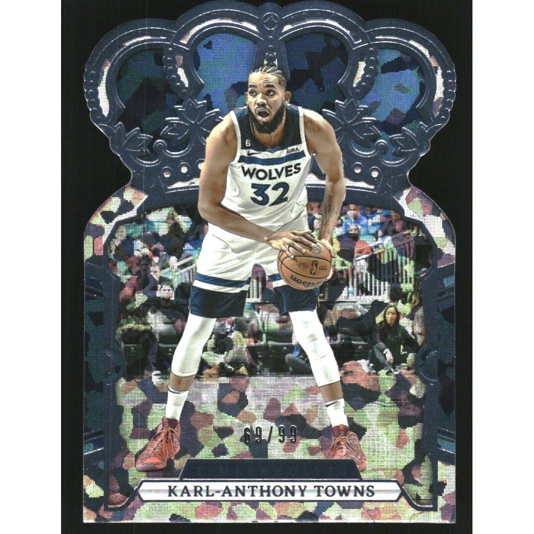 2023-24 Crown Royale Crystal Blue #12 Karl-Anthony Towns