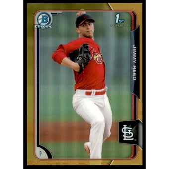 2015 Bowman Chrome Prospects Gold Refractors #BCP31 Jimmy Reed