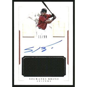 2016 Panini National Treasures Player's Collection Signature Materials #PCSSB Socrates Brito/99