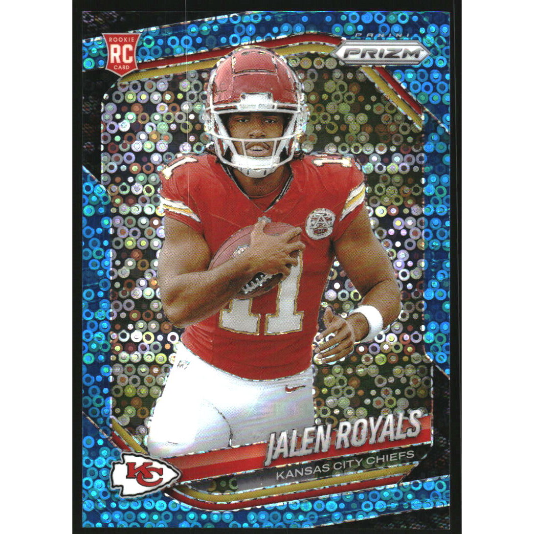 2025 Panini Prizm Prizms No Huddle Blue #341 Jalen Royals 2025 Panini Prizm Prizms No Huddle Blue #341 Jalen Royals