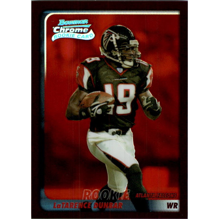 2003 Bowman Chrome Red Refractors #198 LaTarence Dunbar. rookie card picture