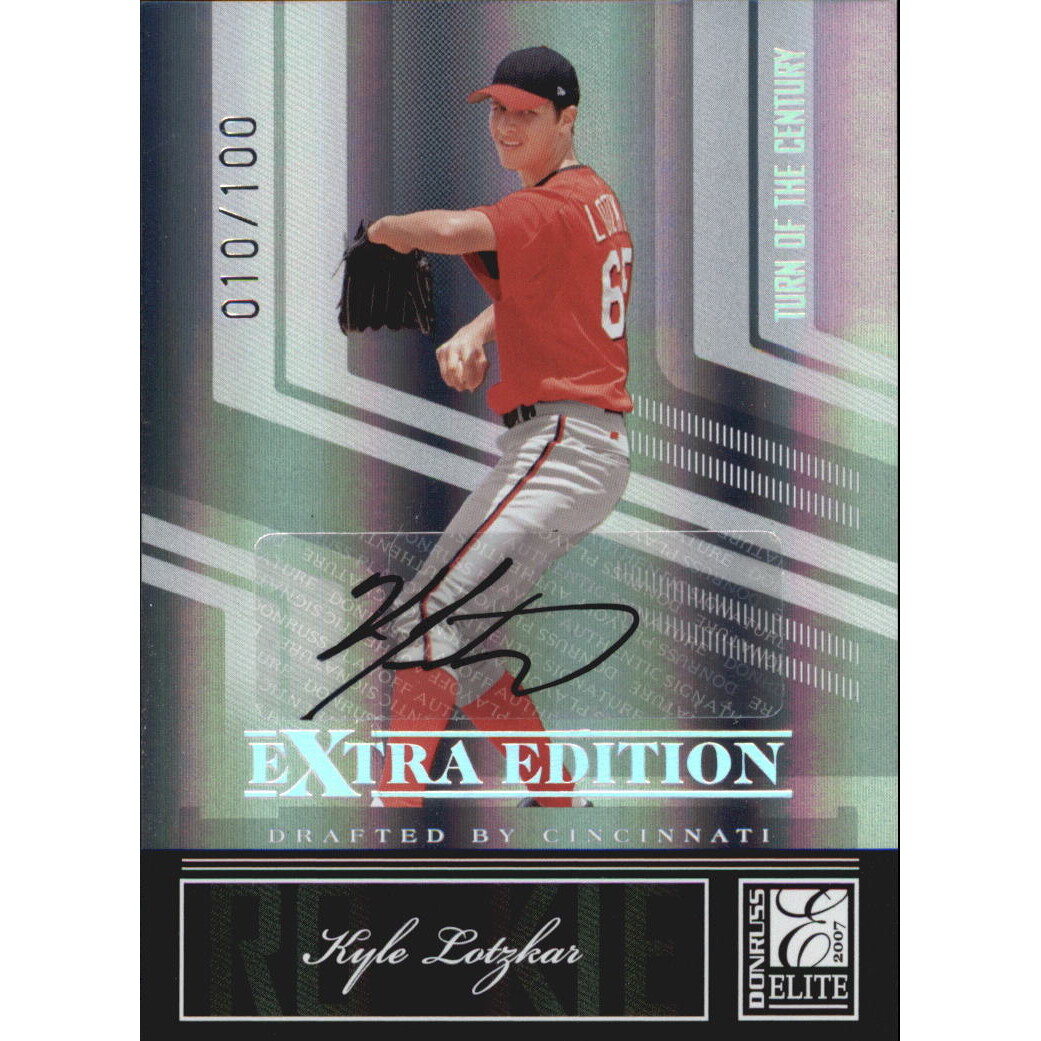 2007 Donruss Elite Extra Edition Signature Turn of the Century #116 Kyle Lotzkar/100