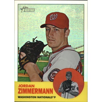 2012 Topps Heritage Chrome Refractors #HP75 Jordan Zimmermann