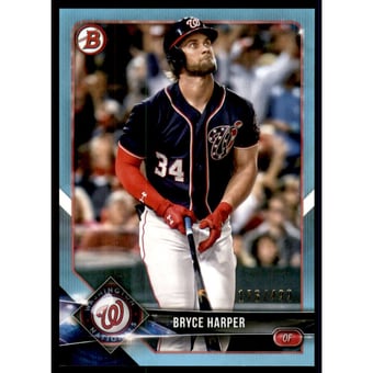 2018 Bowman Sky Blue #69 Bryce Harper