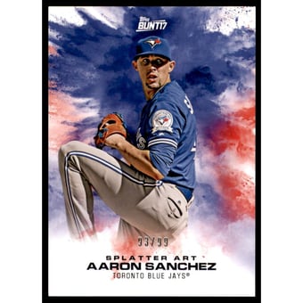 2017 Topps Bunt Splatter Art #SPAS Aaron Sanchez