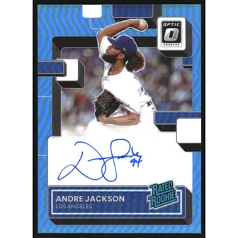 2022 Donruss Optic Rated Rookies Signatures Carolina Blue #17 Andre Jackson/35