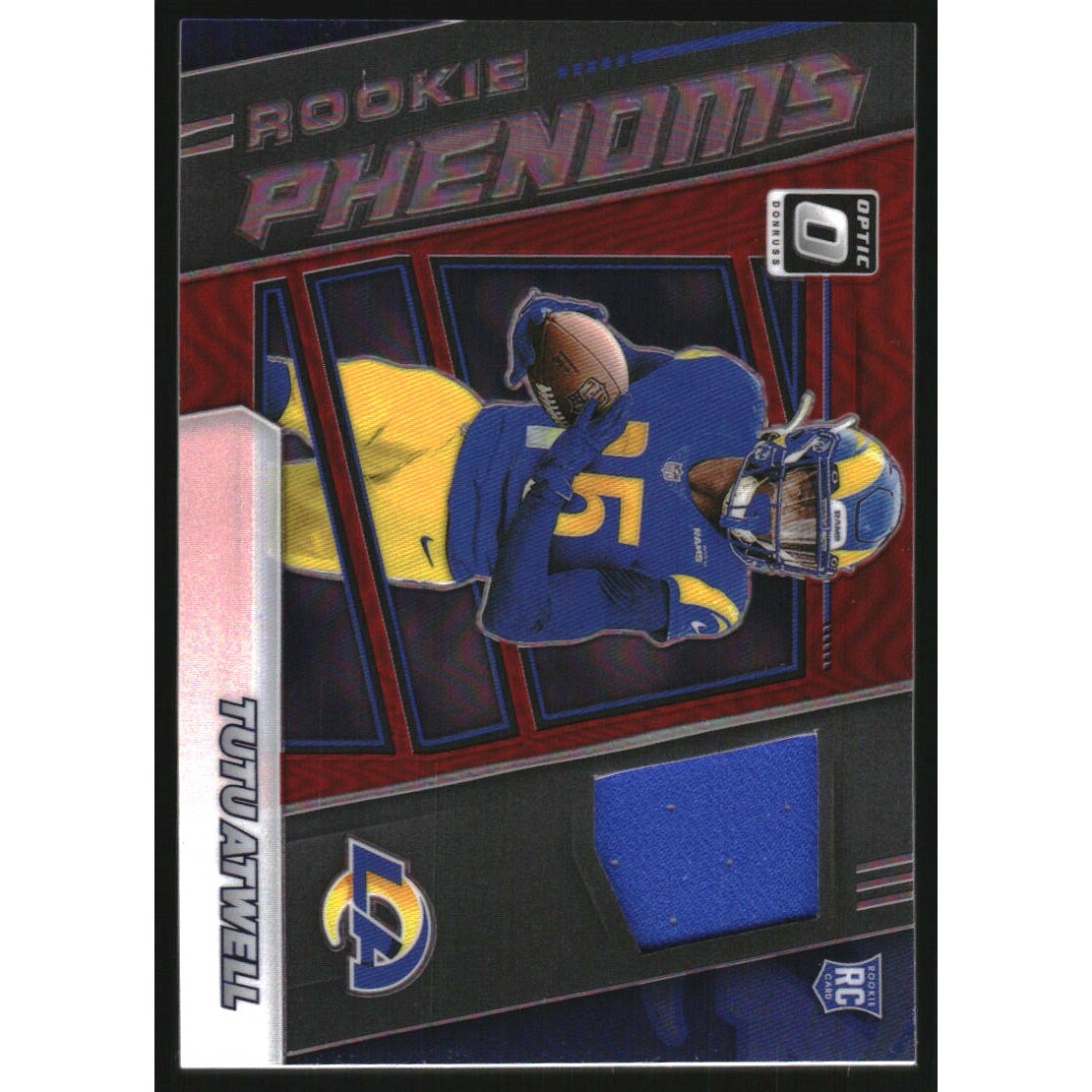 2021 Donruss Optic Rookie Phenoms Jerseys Horizontal Red #20 Tutu Atwell
