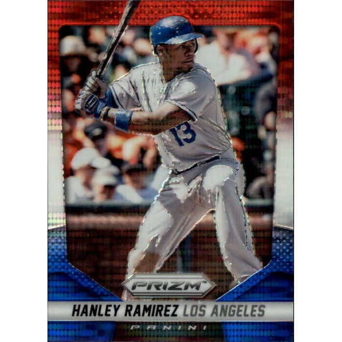 2014 Panini Prizm Prizms Red White and Blue Pulsar #123 Hanley Ramirez