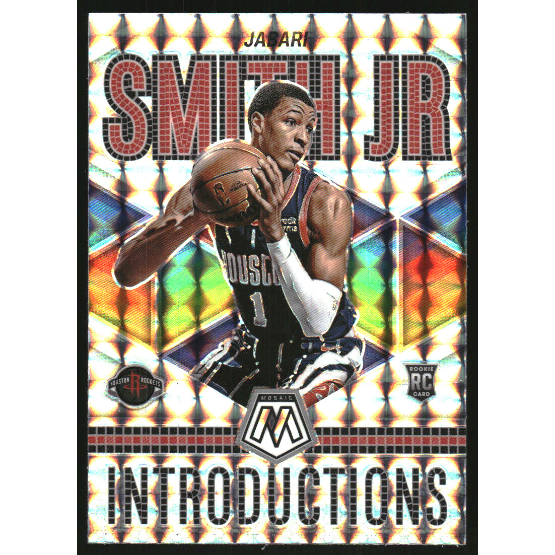 2022-23 Panini Mosaic Introductions Mosaic #10 Jabari Smith Jr.