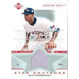 2002 Upper Deck Honor Roll Star Swatches Game Jersey #SSAR2 Alex Rodriguez Field