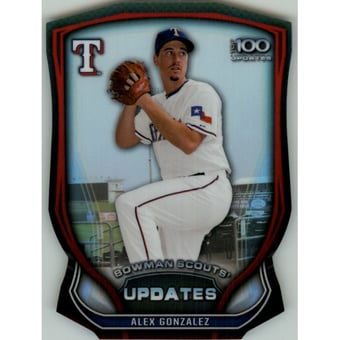 2015 Bowman Chrome Bowman Scouts Update Die Cut #BSUAG Alex Gonzalez