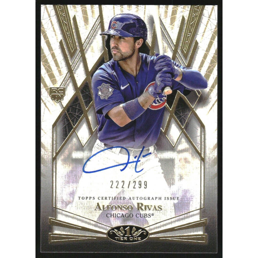 2022 Topps Tier One Break Out Autographs #BOAARS Alfonso Rivas/299. rookie card picture