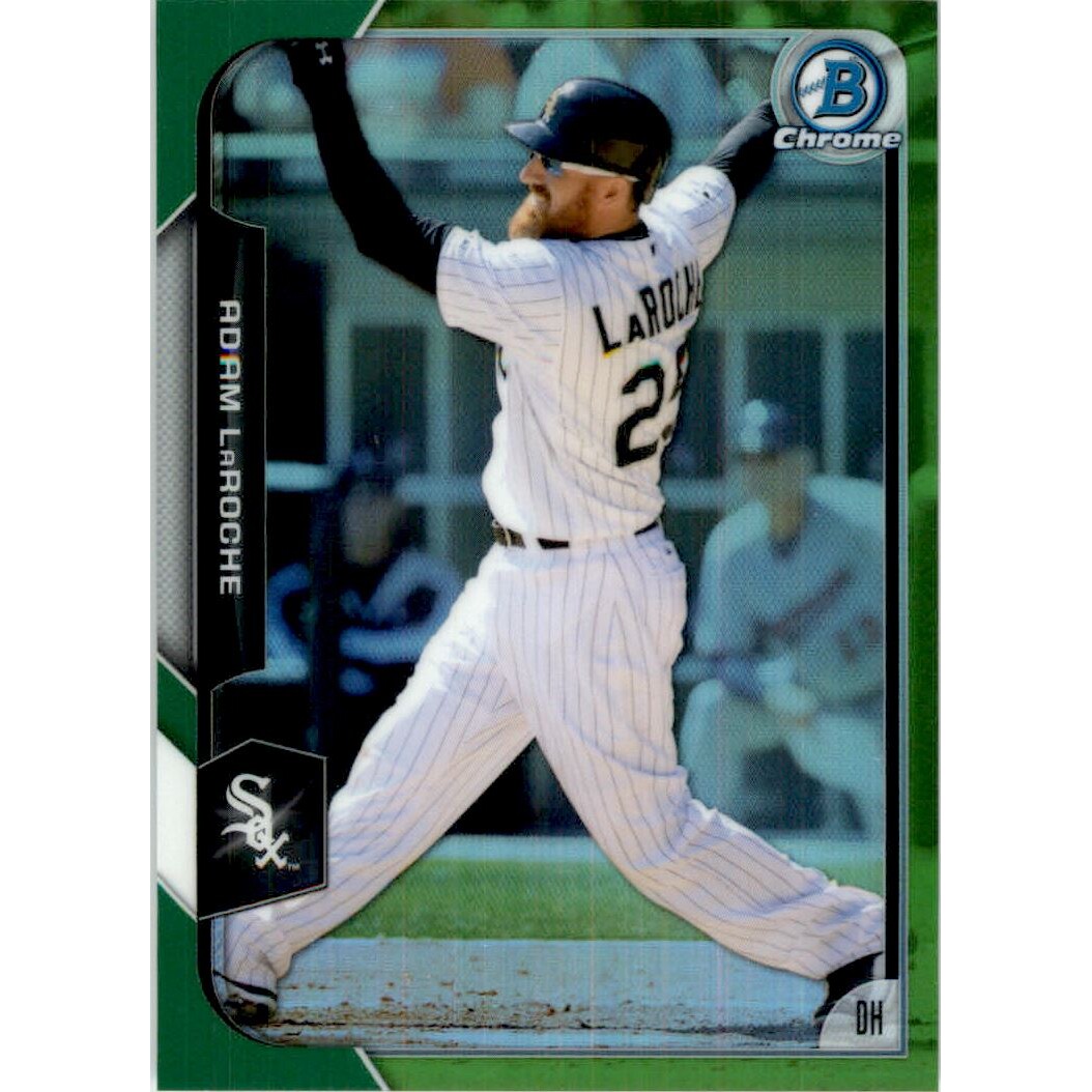 2015 Bowman Chrome Green Refractors #84 Adam LaRoche. rookie card picture