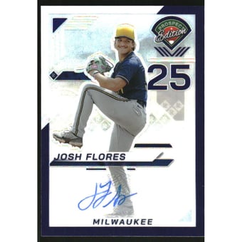 2025 Panini Prospect Edition Holo Prospect Ticket Signatures Prizms Purple #81 Josh Flores