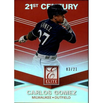 2015 Elite 21st Century Red #92 Carlos Gomez