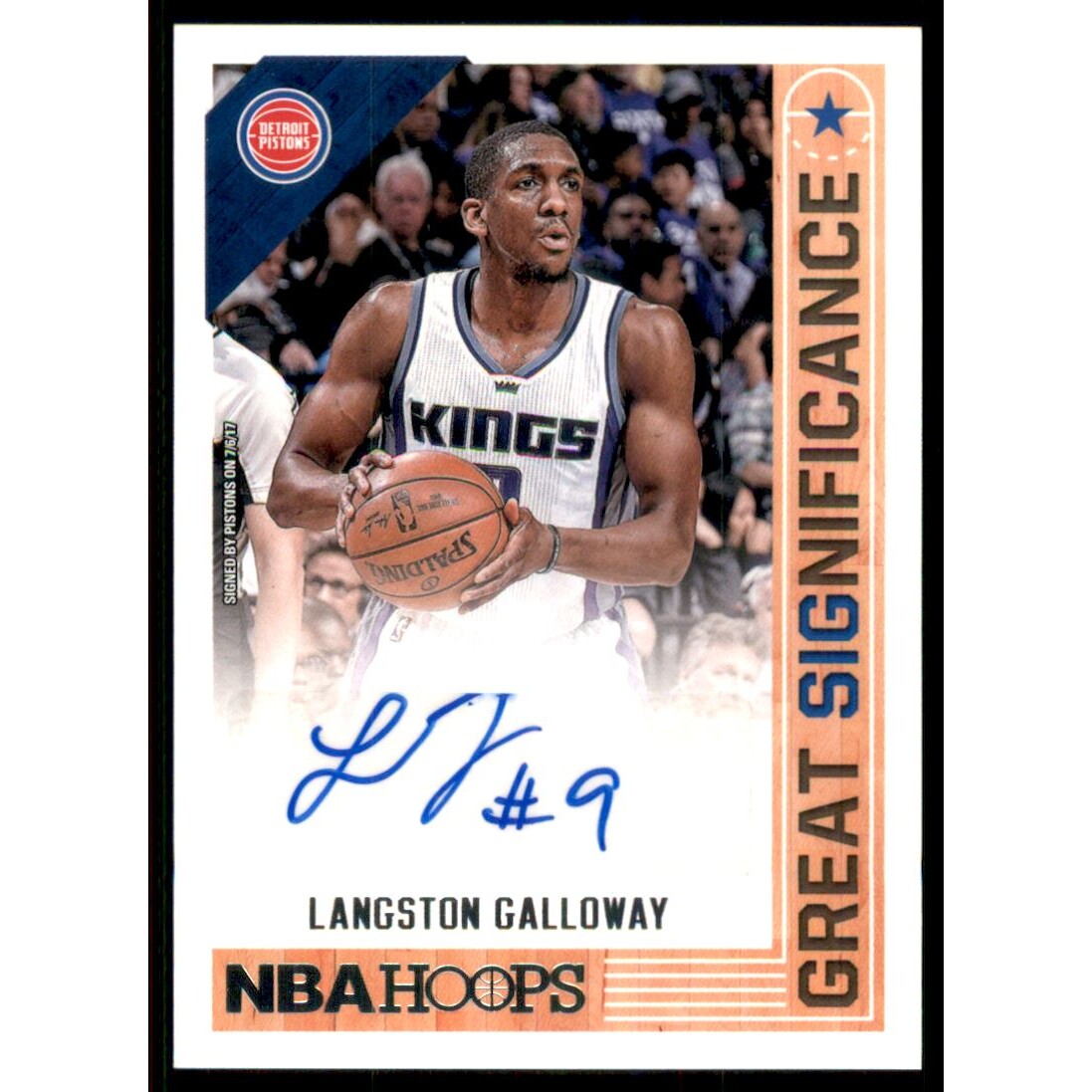 2017-18 Hoops Great SIGnificance Autographs #71 Langston Galloway