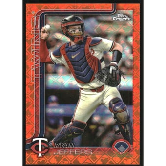 2025 Topps Chrome Logofractor Orange Refractors #65 Ryan Jeffers