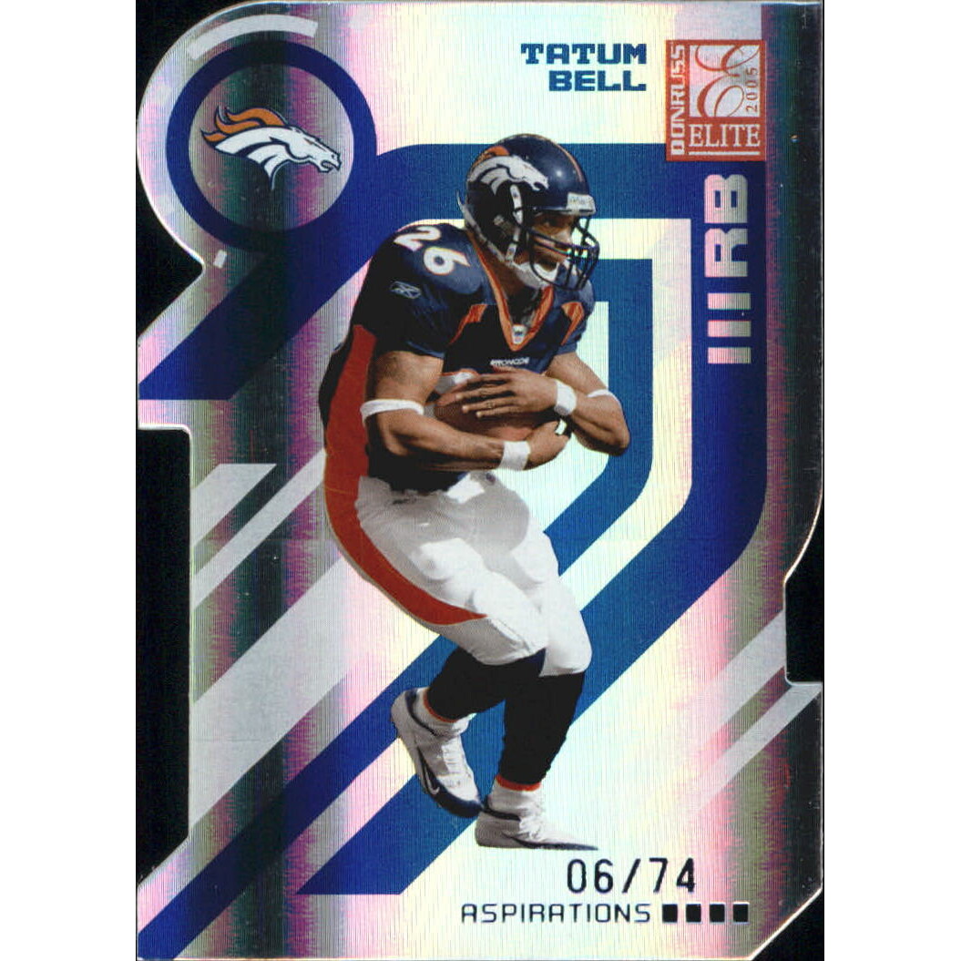 2005 Donruss Elite Aspirations #28 Tatum Bell/74