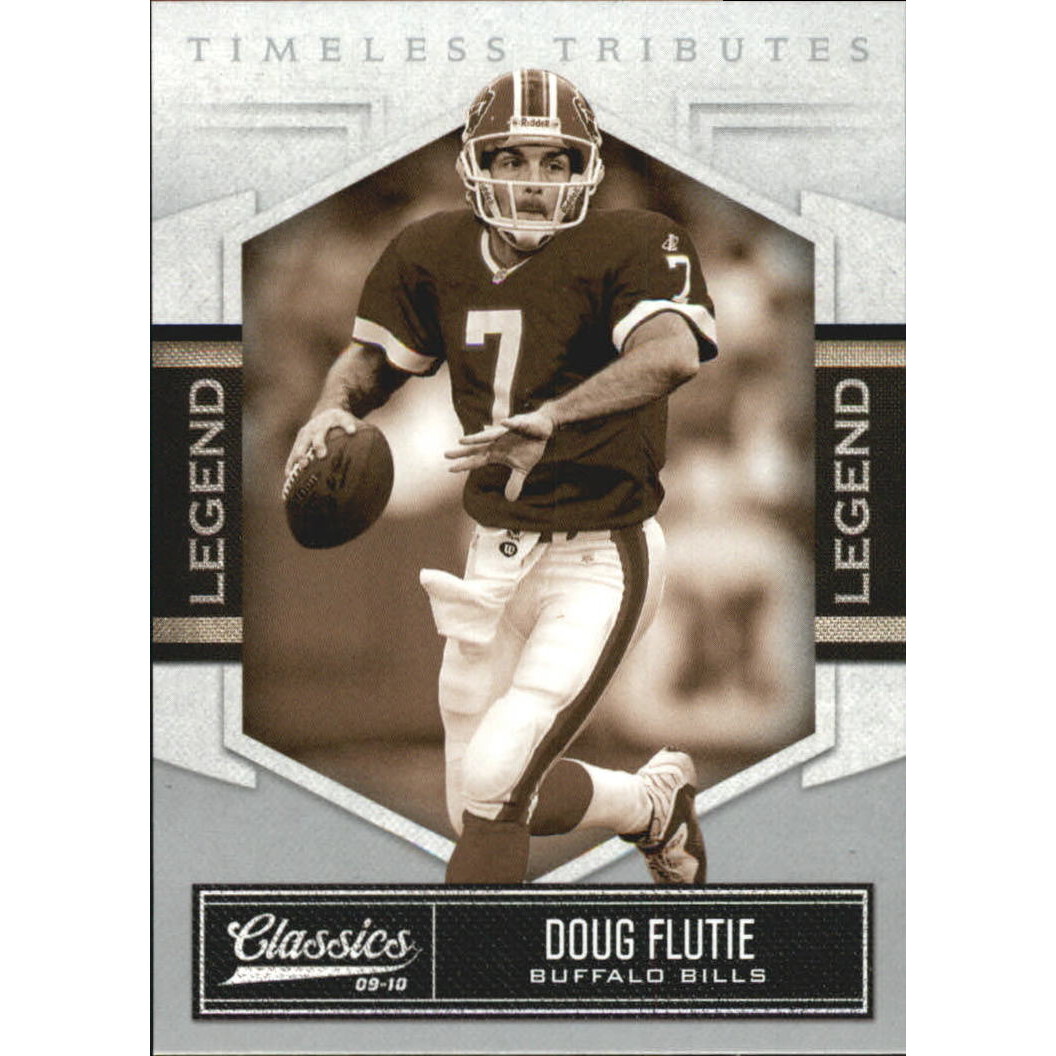 2010 Classics Timeless Tributes Silver #216 Doug Flutie