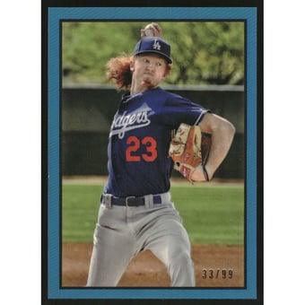 2019 Bowman Heritage Chrome Prospects Blue Refractors #53CP102 Dustin May