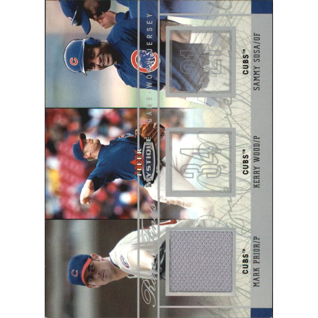 2003 Fleer Mystique Rare Finds Single Swatch #MP Mark Prior Jsy